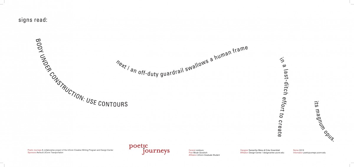 contours / Micah Goodrich / Designers: Samantha Weiss & Erika Greenblatt